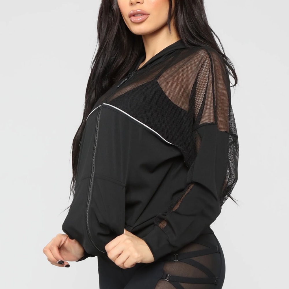 Black Reflective Performance Jacket - Picture 4 of 6